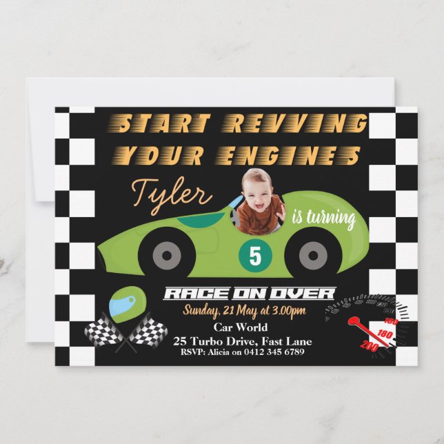 Invitación a los niños de 5 años (Anverso)