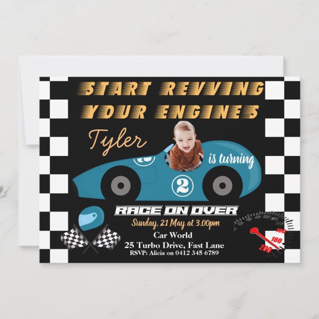 Invitación a los niños de cumpleaños (Anverso)