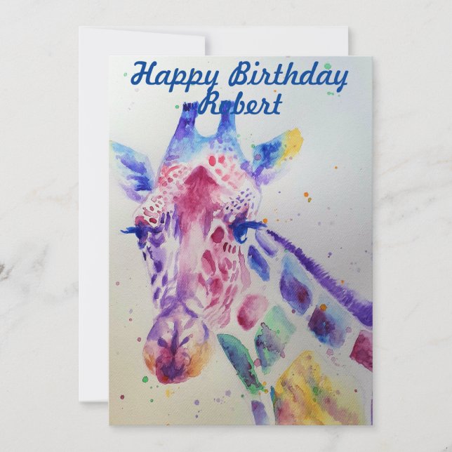 Invitación a los niños de cumpleaños del zoológico (Anverso)