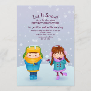Invitación a los niños de invierno