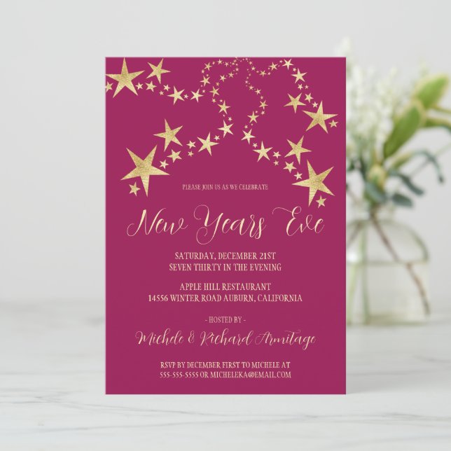 Invitación a los nuevos años de las estrellas del  (Anverso de pie)