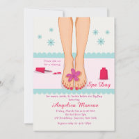 Invitación a los pies con pedicura