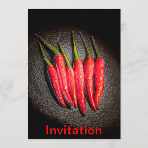 Invitación a los pimientos de Chile rojo