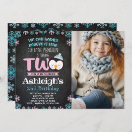 Invitación a los pingüinos por segundo cumpleaños