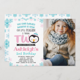 Invitación a los pingüinos por segundo cumpleaños