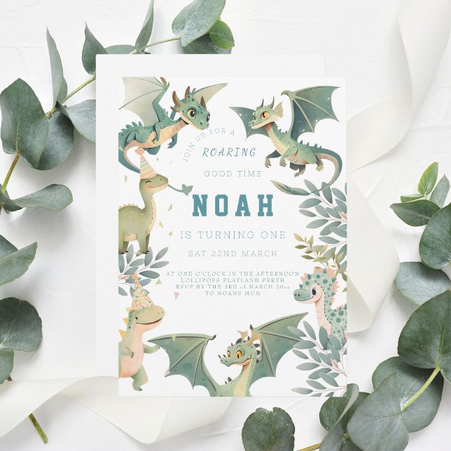 Invitación a los primeros cumpleaños de Dragon y D (Subido por el creador)