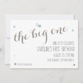 Invitación a los primeros cumpleaños de Girly - pl