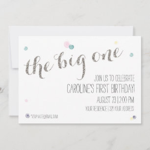 Invitación a los primeros cumpleaños de Girly - pl