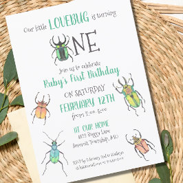 Invitación a los primeros cumpleaños de los bugs d