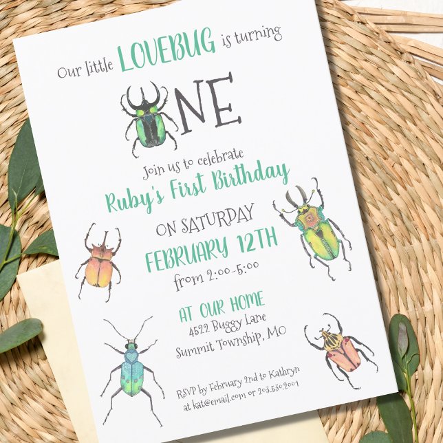 Invitación a los primeros cumpleaños de los bugs d (Subido por el creador)