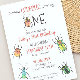 Invitación a los primeros cumpleaños de los bugs d
