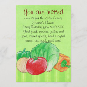 Invitación a los productos frescos