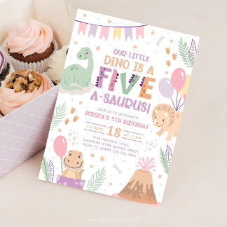 Invitación a los quinientos cumpleaños de Dinosaur