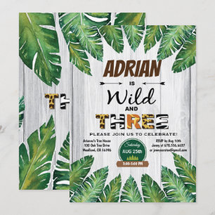 Invitación a los tres años. La jungla de los chico