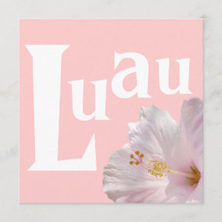 Invitación a Luau