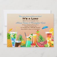 Invitación a Luau Hawaiano