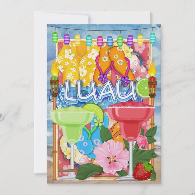 Invitación a Luau por SRF (Anverso)