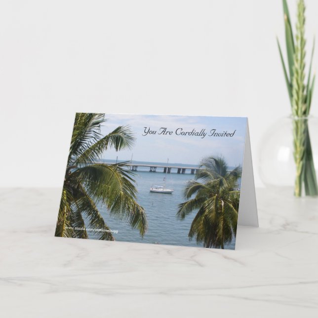 Invitación a luna de miel/ducha de efectivo (Anverso)