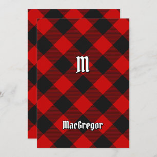 Invitación a MacGregor Rob Roy Tartán