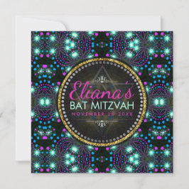 Invitación a Mágico Invierno Sparkle Bat Mitzvah
