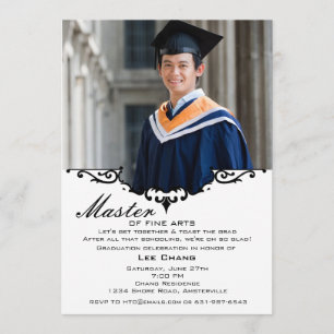 Invitación a mantener la foto de graduación