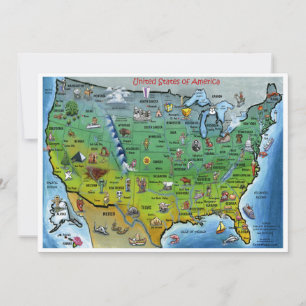 Invitación a mapa de EE.UU.