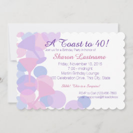 Invitación a Martini Bubbles Party
