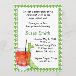 Invitación a Mary Brunch sangrienta