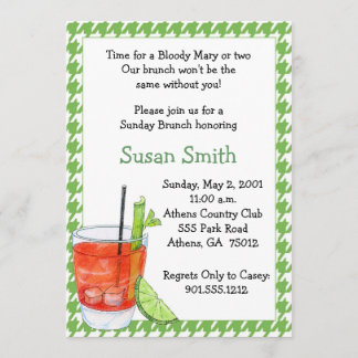 Invitación a Mary Brunch sangrienta