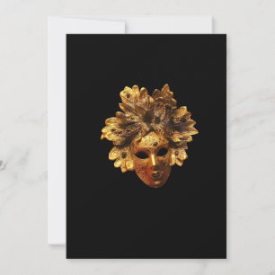 Invitación a mascarillas venecianas