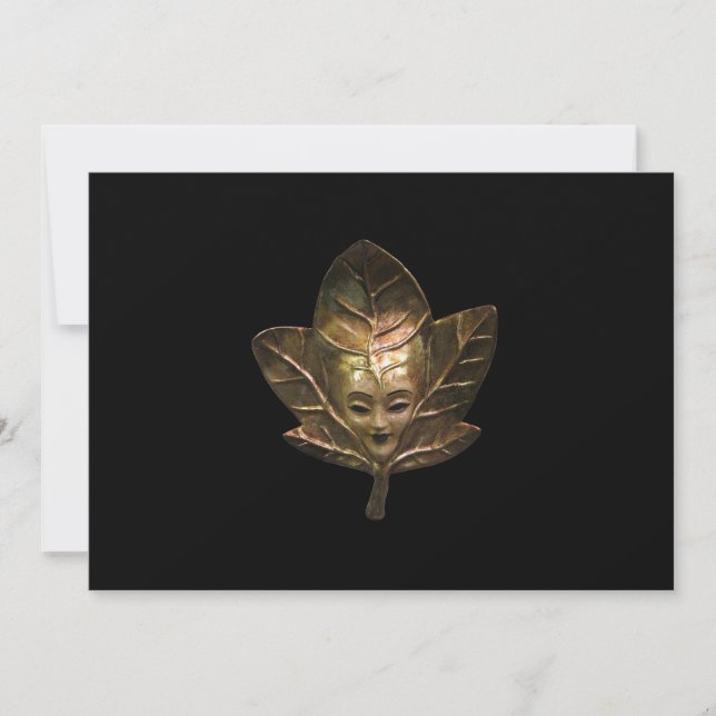 Invitación a mascarillas venecianas (Anverso)