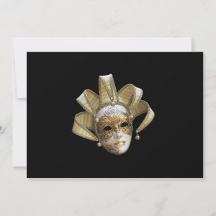 Invitación a mascarillas venecianas