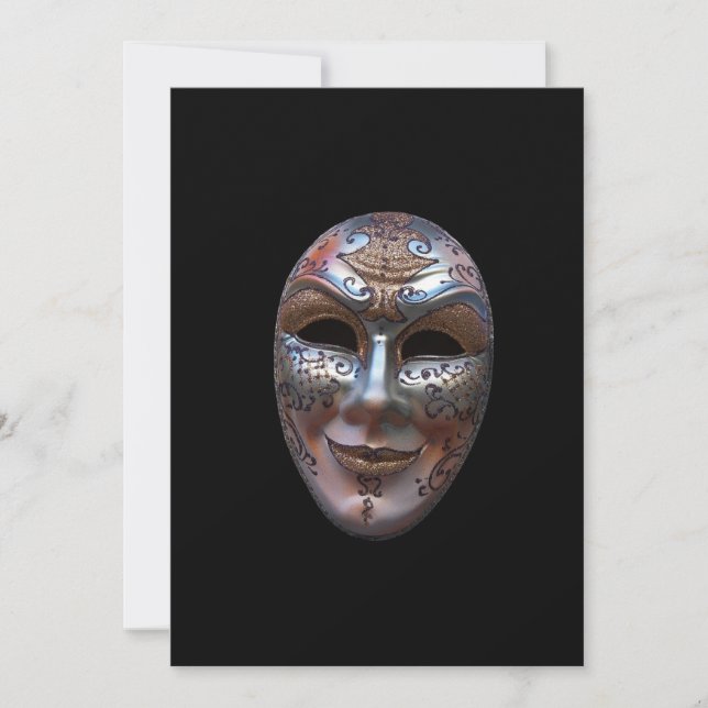Invitación a mascarillas venecianas (Anverso)