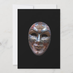 Invitación a mascarillas venecianas