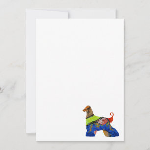 Invitación a Mascota de Patchwork afganoHound