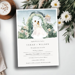 Invitación a matrimonio botánico de Pareja Floral 