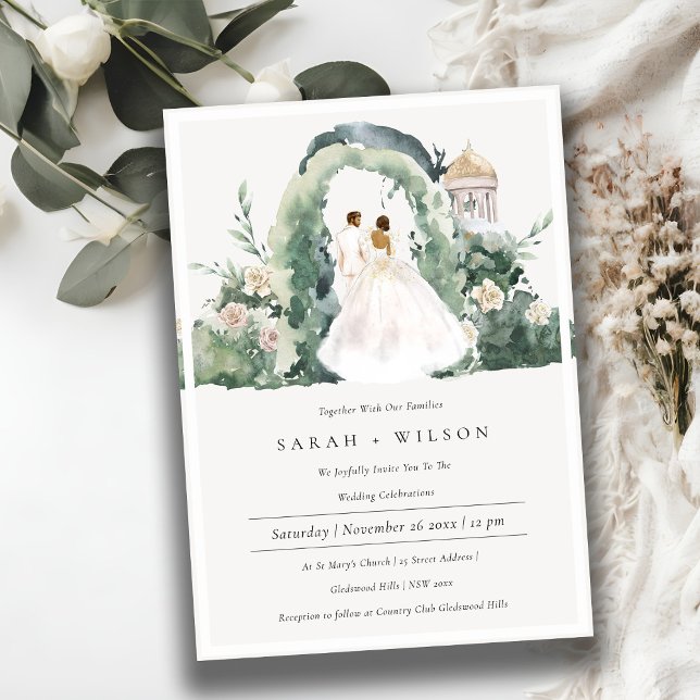 Invitación a matrimonio botánico de Pareja Floral  (Subido por el creador)