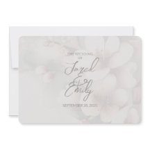 Invitación a matrimonio con código QR de cerezo Bl