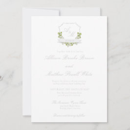 Invitación a matrimonio con escudo