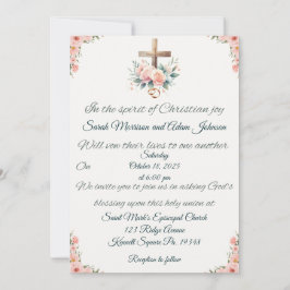 Invitación a matrimonio cruzada, Rosa y anillos