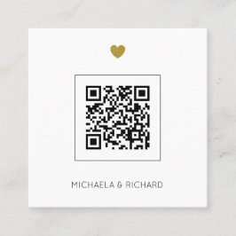 Invitación a matrimonio de código QR para presupue