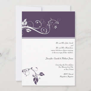 Invitación a matrimonio de desplazamiento de la ba