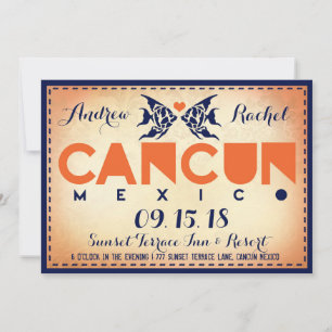 Invitación a matrimonio de destino CANCUN