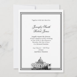 Invitación a matrimonio de destino de Washington D