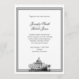 Invitación a matrimonio de destino de Washington D