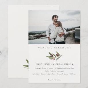 Invitación a matrimonio de foto de filiación de ra