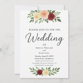 Invitación a matrimonio de fotografía simple super