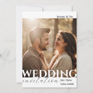 Invitación a matrimonio de fotos de código QR únic