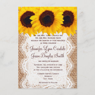 Invitación a matrimonio de impresión con flores de