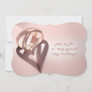 Invitación a matrimonio de intercambio en anillo
